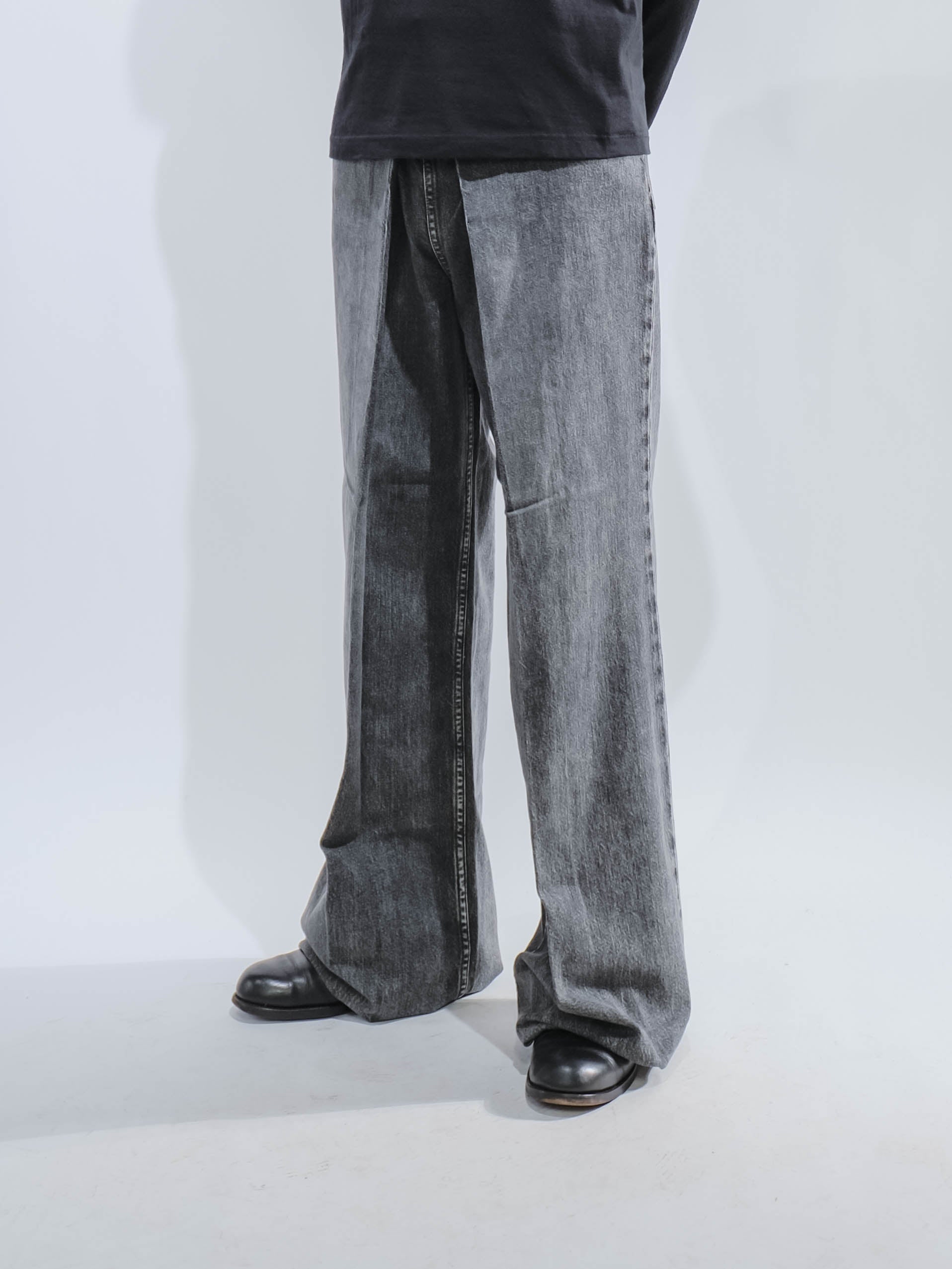 愛知県犬山市のセレクトショップ Hakurei(ハクレイ) JOHN LAWRENCE SULLIVAN ジョンローレンスサリバン -  WASHED DENIM WIDE PANTS