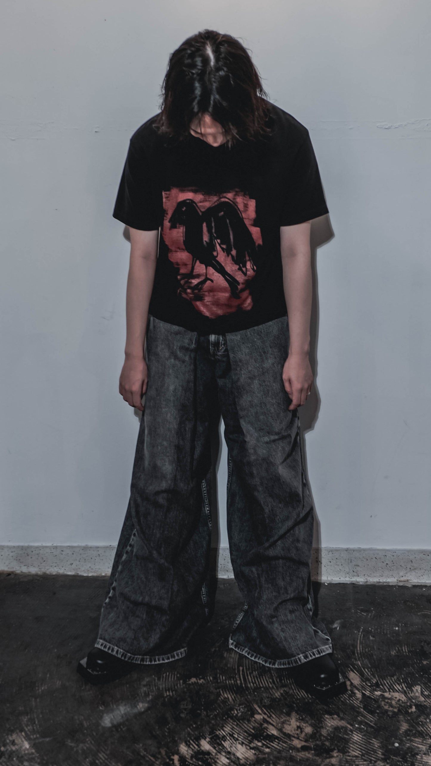 愛知県犬山市のセレクトショップ Hakurei(ハクレイ) JOHN LAWRENCE SULLIVAN ジョンローレンスサリバン -  WASHED DENIM SUPER WIDE PANTS