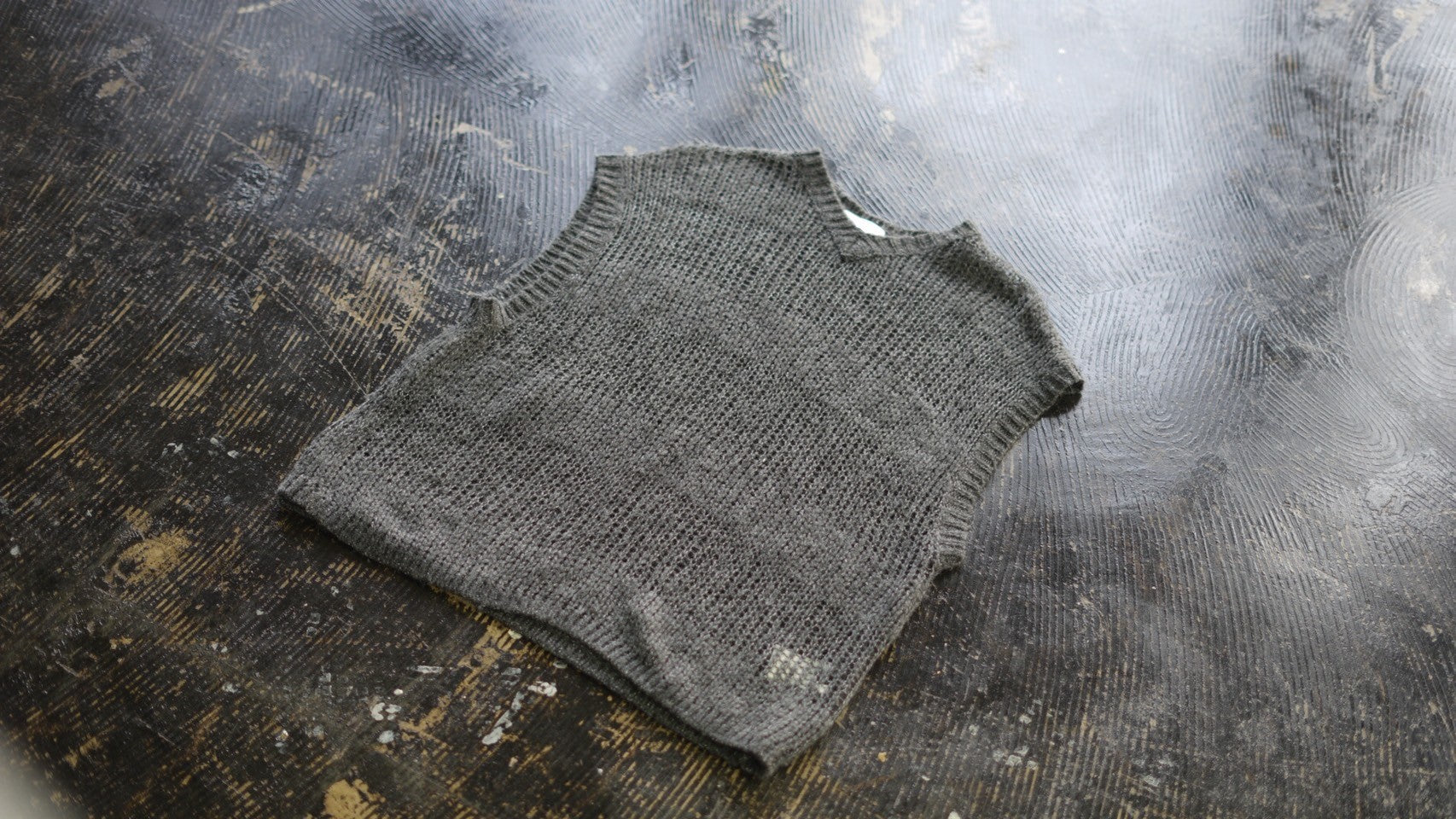 VAPORIZE / Net Boder Vest ニットベスト