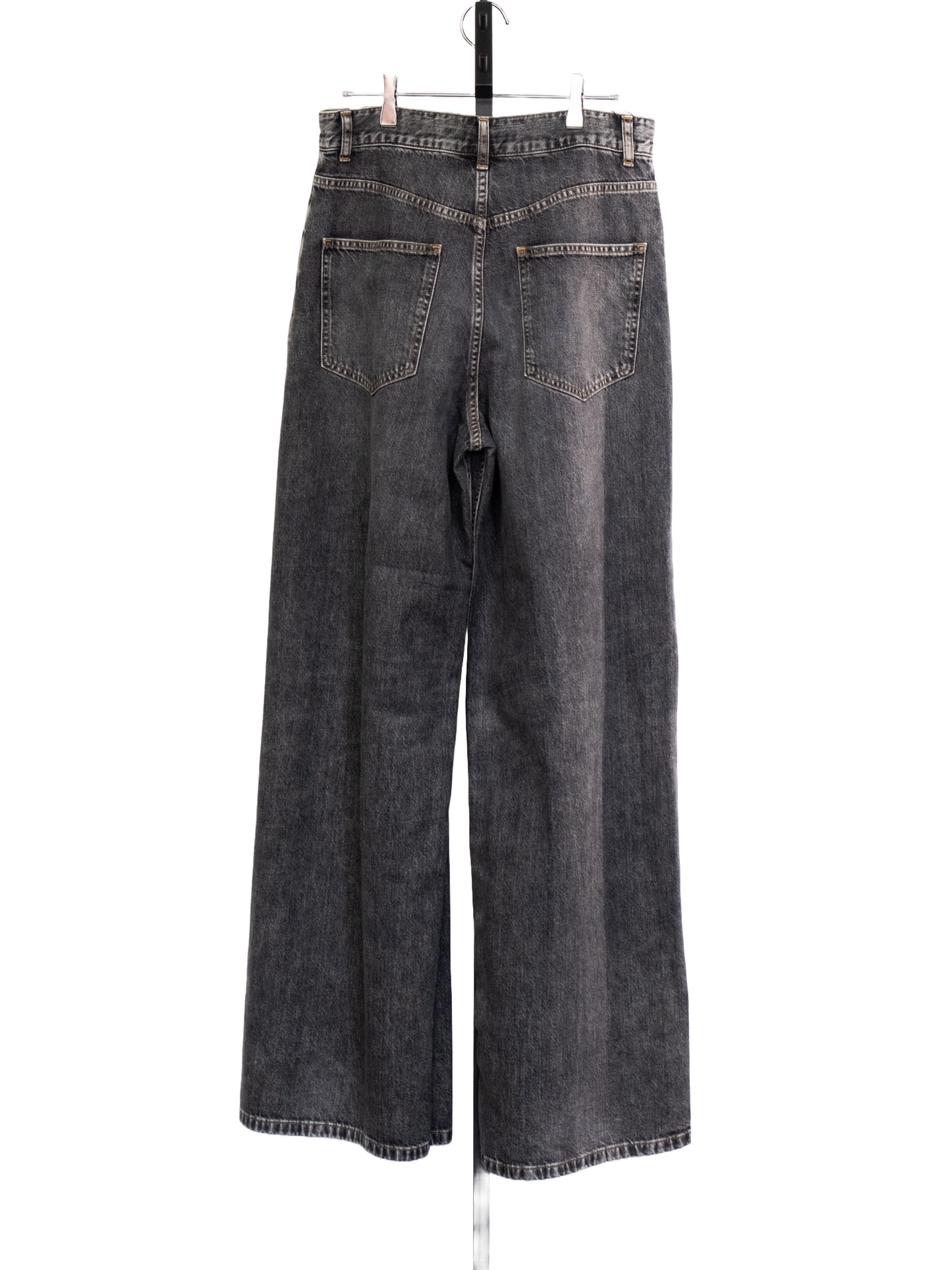 JOHN LAWRENCE SULLIVAN - WASHED DENIM SUPER WIDE PANTS