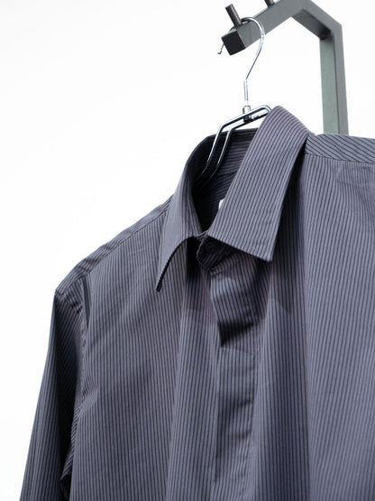 JOHN LAWRENCE SULLIVAN ジョンローレンスサリバン -  STRIPED BROADCLOTH REGULAR COLLAR SHIRT